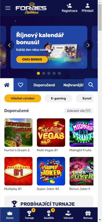 Forbes Casino Mobile screenshot